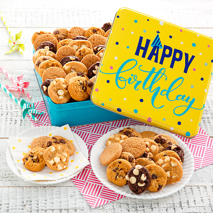 product image for Mrs. Fields® Happy Birthday 60 Nibblers® Tin