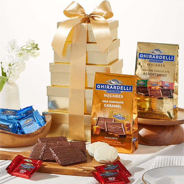 product image for Ultimate Golden Ghirardelli Gift Tower