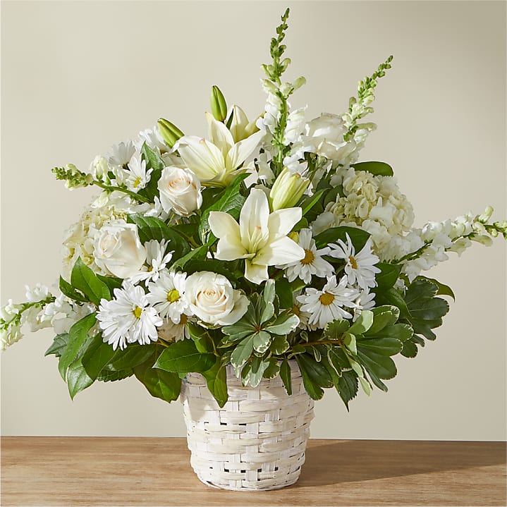 product image for Ivory Elegance Floral Basket